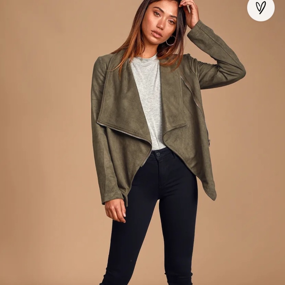 Lulus suede Moto jacket